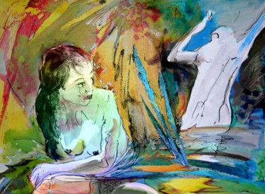 Pittura intitolato "Eroscape 15 Paralle…" da Miki De Goodaboom, Opera d'arte originale, Olio