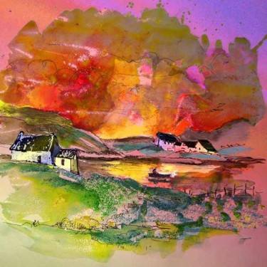 Malerei mit dem Titel "Scotland 5" von Miki De Goodaboom, Original-Kunstwerk, Öl