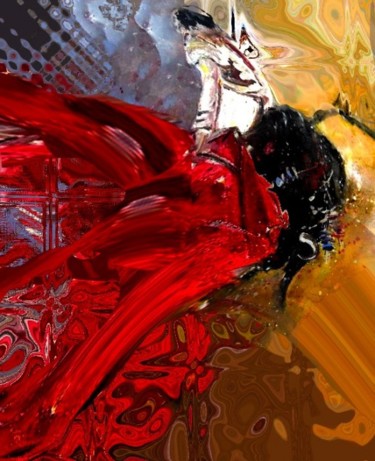 Malerei mit dem Titel "Toroscape 02" von Miki De Goodaboom, Original-Kunstwerk, Öl