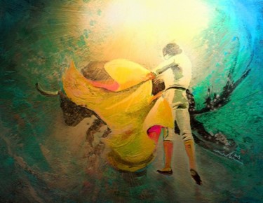 Malerei mit dem Titel "Toroscape 29" von Miki De Goodaboom, Original-Kunstwerk, Öl