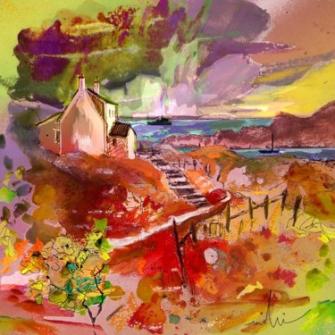 Картина под названием "Scotland 05" - Miki De Goodaboom, Подлинное произведение искусства, Масло