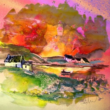 Painting titled "Scotland 07" by Miki De Goodaboom, Original Artwork, Oil