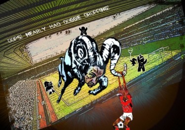 "August Rams against…" başlıklı Tablo Miki De Goodaboom tarafından, Orijinal sanat, Petrol