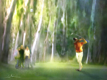 Digital Arts titled "Golf Trophee Hassan…" by Miki De Goodaboom, Original Artwork, Digital Painting