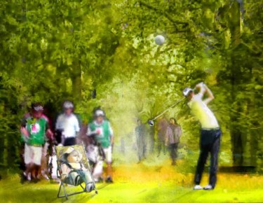Painting titled "Golf Trophee Hassan…" by Miki De Goodaboom, Original Artwork, Oil