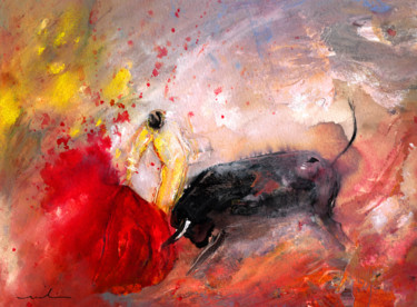 Картина под названием "Toroscape 48" - Miki De Goodaboom, Подлинное произведение искусства, Гуашь