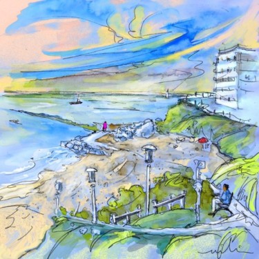 Painting titled "Biarritz 26" by Miki De Goodaboom, Original Artwork, Oil