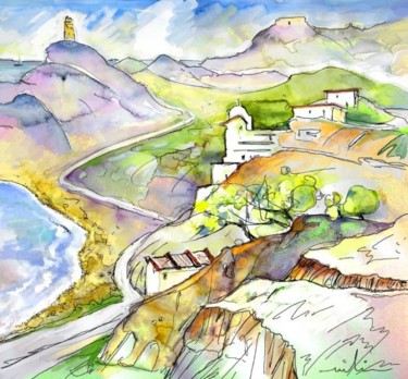 Peinture intitulée "Cabo de Gata-Nijar…" par Miki De Goodaboom, Œuvre d'art originale, Huile