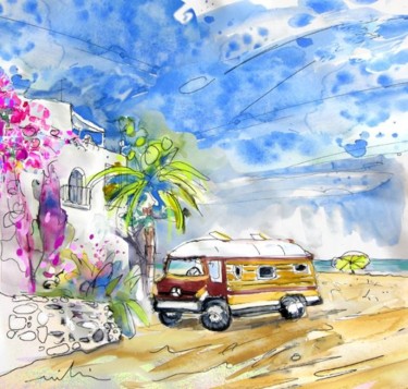 Schilderij getiteld "Agua Amarga 09" door Miki De Goodaboom, Origineel Kunstwerk, Olie