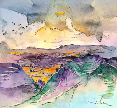 "Auvergne 03" başlıklı Tablo Miki De Goodaboom tarafından, Orijinal sanat, Petrol