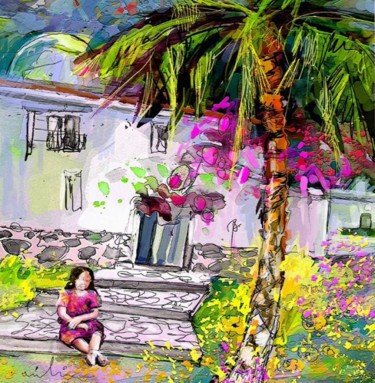 Painting titled "Doll House in Turre" by Miki De Goodaboom, Original Artwork, Oil
