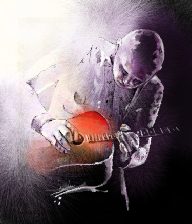 Картина под названием "Billy Corgan" - Miki De Goodaboom, Подлинное произведение искусства, Масло