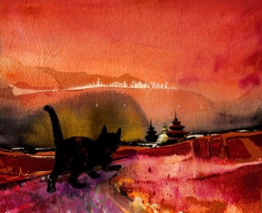 Peinture intitulée "On The Road To CATm…" par Miki De Goodaboom, Œuvre d'art originale, Huile