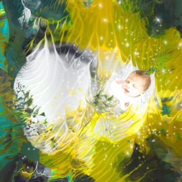 Pittura intitolato "Born To Be A Star" da Miki De Goodaboom, Opera d'arte originale, Olio