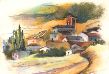 Pittura intitolato "Ribera del Duero 04" da Miki De Goodaboom, Opera d'arte originale, Olio