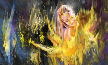 Peinture intitulée "Eternel Feminin" par Miki De Goodaboom, Œuvre d'art originale, Huile