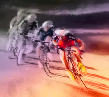Картина под названием "Le Tour de France 13" - Miki De Goodaboom, Подлинное произведение искусства, Акрил