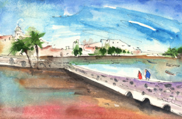 Pittura intitolato "Arrecife 02" da Miki De Goodaboom, Opera d'arte originale, Acquarello