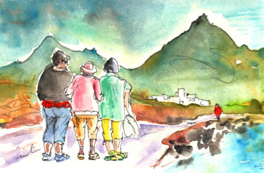 Together Old in Tenerife 04 Pintura titulada "Together Old in Ten…" por Miki De Goodaboom, Obra de arte original, Oleo