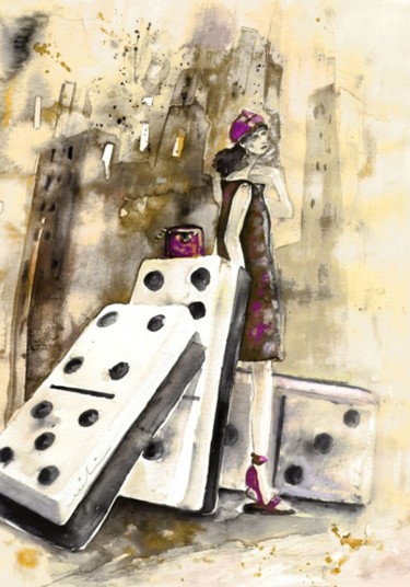 Malerei mit dem Titel "Jeux de Seduction i…" von Miki De Goodaboom, Original-Kunstwerk, Öl