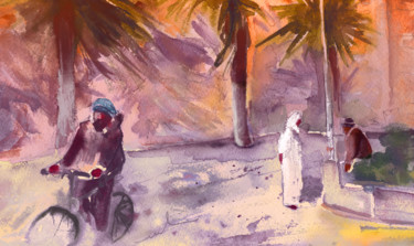 Schilderij getiteld "Essaouira Town 04" door Miki De Goodaboom, Origineel Kunstwerk, Olie