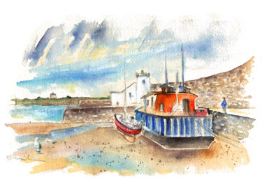 Картина под названием "Balbriggan Harbour…" - Miki De Goodaboom, Подлинное произведение искусства, Масло
