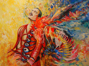 Painting titled "Freddie Mercury 02" by Miki De Goodaboom, Original Artwork, Acrylic