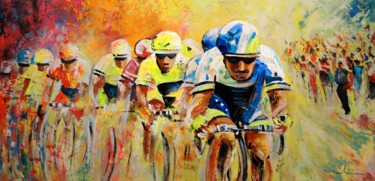 Pintura intitulada "Le Tour de Force" por Miki De Goodaboom, Obras de arte originais, Acrílico
