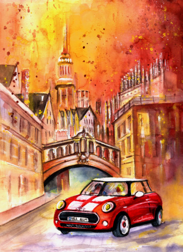 Painting titled "Oxford Authentic" by Miki De Goodaboom, Original Artwork, Watercolor