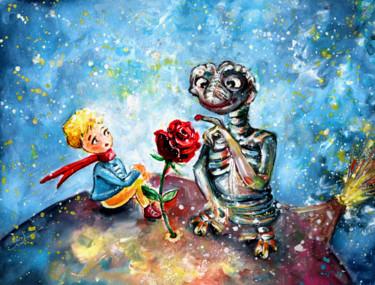 Картина под названием "The Little Prince A…" - Miki De Goodaboom, Подлинное произведение искусства, Акварель