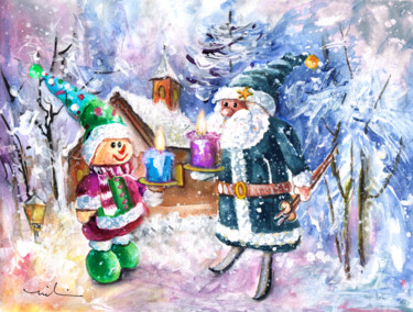 Painting titled "Second Advent For T…" by Miki De Goodaboom, Original Artwork, Gouache