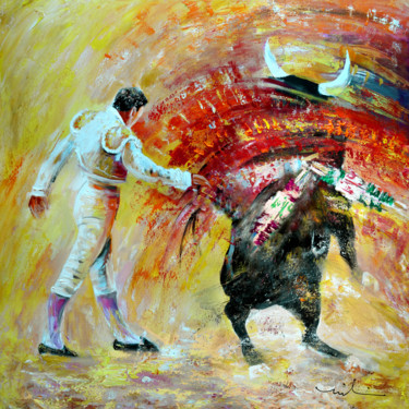 Pittura intitolato "Salto Mortale" da Miki De Goodaboom, Opera d'arte originale, Acrilico
