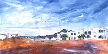 Pittura intitolato "La Isleta Del Moro…" da Miki De Goodaboom, Opera d'arte originale, Inchiostro
