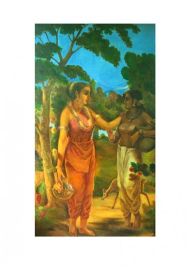 Malerei mit dem Titel "OIL ON CANVAS" von Gopakumar Velayudhanpillai, Original-Kunstwerk