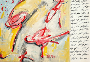 Pittura intitolato "Abstraction and Echo" da Gor Avetisyan, Opera d'arte originale, Olio