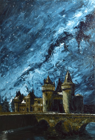 Malarstwo zatytułowany „Château de Sully-su…” autorstwa Goran Vojinovic (VoG), Oryginalna praca, Olej