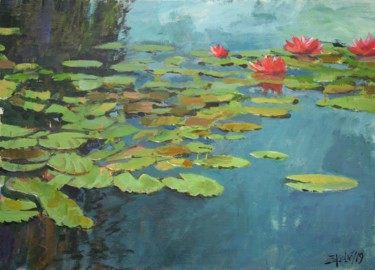 Çiçek Tablo, akrilik, figüratif, sanat eseri Goran Žigolić (watercolors) tarafından