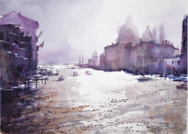 Картина под названием "Venice impression 3" - Goran Žigolić (watercolors), Подлинное произведение искусства, Акварель