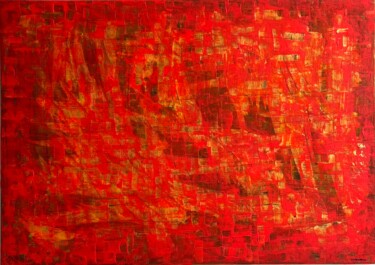 Peinture intitulée "Red Point" par Gordeco®, Œuvre d'art originale, Acrylique