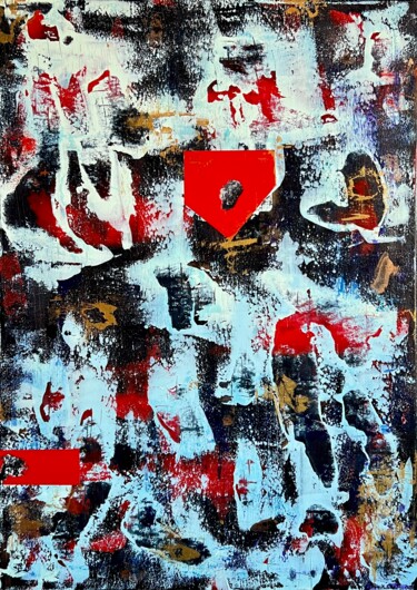 Peinture intitulée "Whipped Heart" par Gordeco®, Œuvre d'art originale, Acrylique