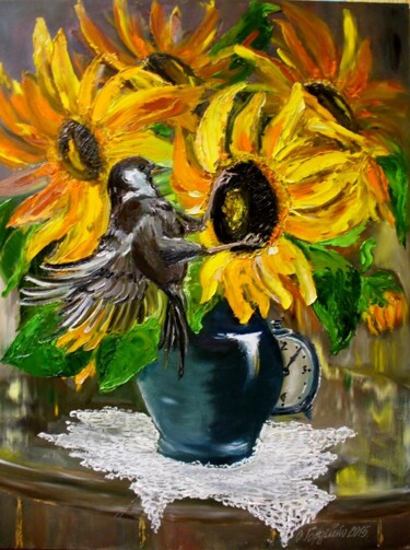 Дачное настроение Peinture intitulée "Дачное настроение" par Oksana Gordijko, Œuvre d'art originale, Huile Monté sur Châssis