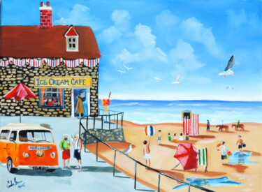 Pintura intitulada "Happy British seasi…" por Gordon Bruce, Obras de arte originais, Óleo