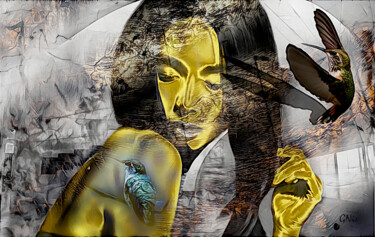 Цифровое искусство под названием "bird whispering" - Gor Don(Gnie), Подлинное произведение искусства, Цифровая живопись