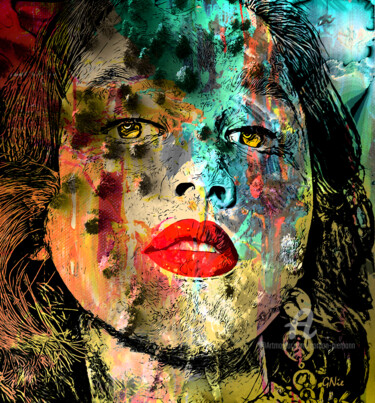 「varied face」というタイトルのデジタルアーツ Gor Don(Gnie)によって, オリジナルのアートワーク, デジタル絵画