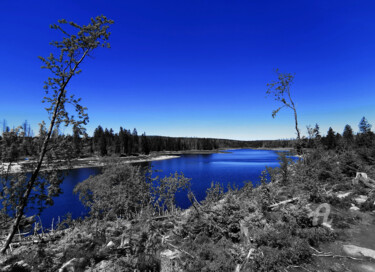 Fotografia intitolato "blue sky mirror" da Gor Don(Gnie), Opera d'arte originale, Fotografia digitale