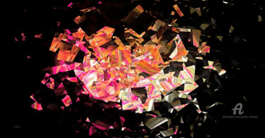 Digital Arts με τίτλο "cube explosion" από Gor Don(Gnie), Αυθεντικά έργα τέχνης, 2D ψηφιακή εργασία