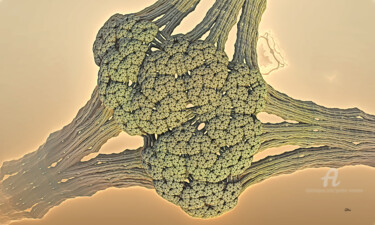 Arts numériques intitulée "cells fractal" par Gor Don(Gnie), Œuvre d'art originale, Modélisation 3D