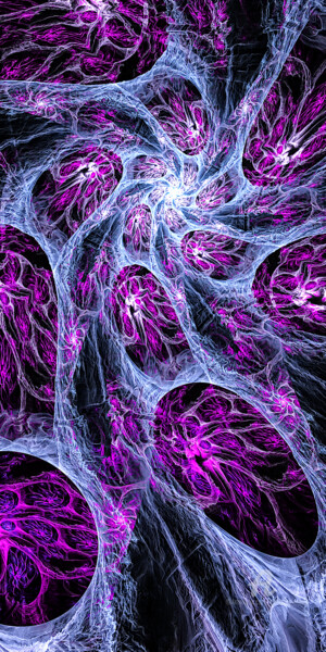 Digital Arts titled "fractal abstract 02" by Gor Don(Gnie), Original Artwork, Digital Painting