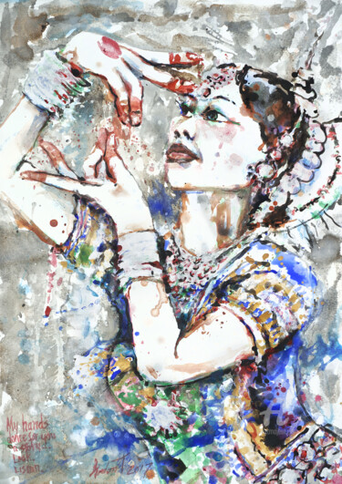 Картина под названием "My hands dance for…" - Gordonartist1, Подлинное произведение искусства, Акрил