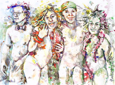 Malarstwo zatytułowany „naked” autorstwa Gordonartist1, Oryginalna praca, Akryl